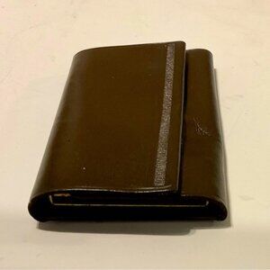 Vintage AMITY key case holds 6 brown cowhide